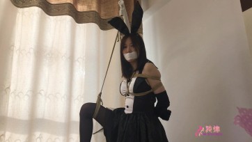 【旋律】兔女郎应聘记（长手套、黑丝凉高玩footjob，日式、单腿吊大功率电动工具直通巅峰！）