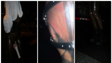 【出租屋游戏】小董胶衣露出tj - 马路玩 - 蒙眼乳胶头套惊心自我慰