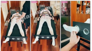 【晓森原创】粉色学生装塞着td体验刑床tk