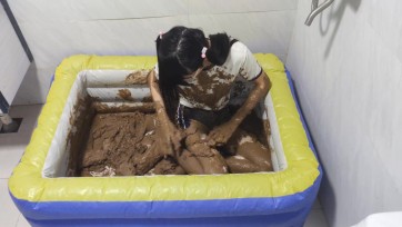 【奈奈酱原创】体操服白丝踩泥