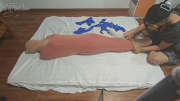 【狸猫工作室】女M14层丝袜全包木乃伊挑战完全物化，zentai打底，郊狼控制，蹂躏踩踏打耳光