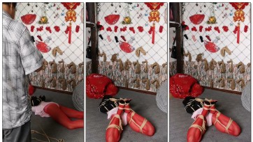 【逸客绳屋】体操服折腿缚