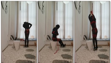 【一只萌熊】电击钢构高跟震动罚站（带绳子固定zdb文字教程）