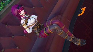 【3D动画】卡芙卡被抓到了列车上，这次要好好捆绑