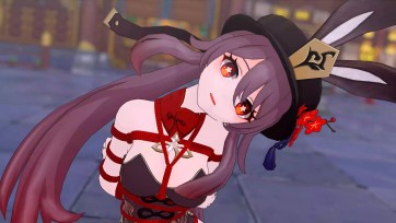 【3D动画】【原神拘束】国风兔女郎胡桃捆绑