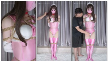 【刻猫猫不是色猫猫】【伪娘男娘/贞操锁锁射/kigurumi/死库水/黑色反光过膝袜】