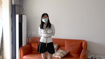 【子衿原创】极限五花股绳捆绑聊天：衬衣捆绑比较色