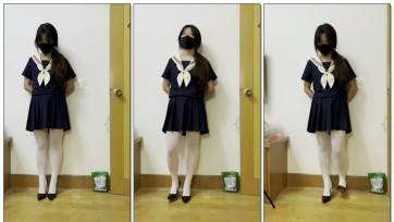 【缚予】调教之新m薇薇高跟鞋里放豆子+白丝水手服2小时罚站 新m薇薇被要求穿上放豆子的高跟鞋军姿罚站2个小时，结束还要说感受，这种新奇的惩罚挺有意思