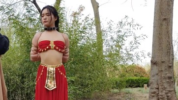 【一绳所爱】洛洛五花紧缚公园散步