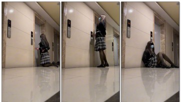 【Sub咔咔】JK电梯口蒙眼背铐遇到人SubM