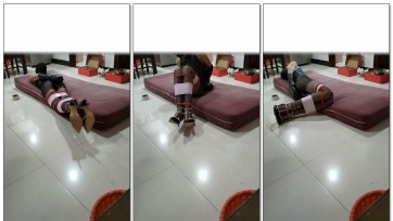 【Kirftgg】伪娘 绳+胶带自缚