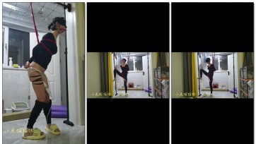 【小兔蹦蹦跳】新人第二弹作品，几种姿势震动放置，单腿束缚