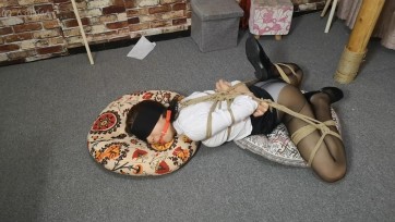 【随心原创】少妇 黑布鞋 驷马 脚趾固定 震动很享受 口水横流