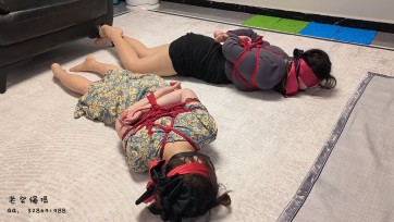 【老癸绳摄】绑调姐妹花 抚摸 羞辱 玩弄 SP 娇喘 求饶 口水 紧缚 放置 逃脱 肉丝 长裙 口塞