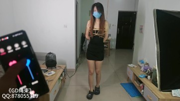 【GD绳束】模特桃桃 很可爱的一个妹子 真空 玩具 强行站立