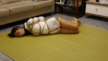 【胜景影视】女M被全身上下捆绑堵嘴挣扎