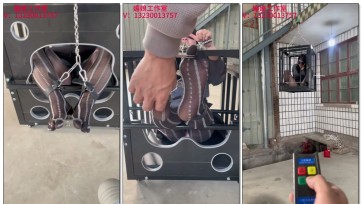 【媚娘工作室】M初次尝试狗笼