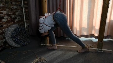 【随心原创】杨蕊 牛仔裤 红绳五花 难受的姿势