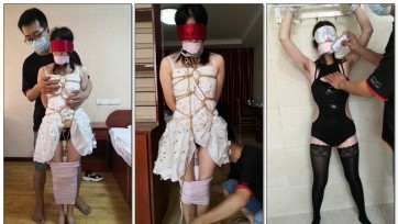 【绳艺束】连衣裙龟甲，泳装黑丝固定，棒棒，粘液