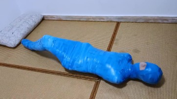 【新月原创】【红豆】一次完美整洁的木乃伊全包 体操舞蹈服+白丝极品好身材 挣扎得太带感了