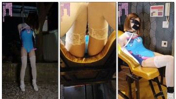 【绳缚日本】深夜户外dva捕获！蕾丝白高跟胶带堵嘴gc