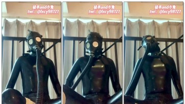 【徒手和小兔】小兔变女S报复玩弄全包胶衣微孔+防毒面具+呼吸袋+塑料袋呼吸游戏震动放置玩弄穿小兔高跟靴的徒手从白天到黑天-Part2放置