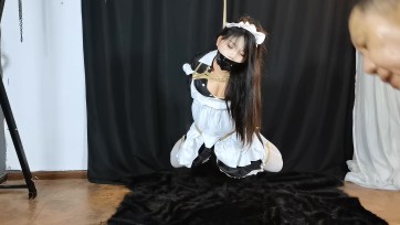 【锐度主张】嫣儿性感低胸吊带裙 日式立柱分腿吊缚