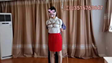 【江山原创】文慧空姐制服吊縛！吊出极限耐力