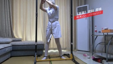 【新月原创】【玉箫】《护士受虐记2》丝袜蒙眼套头堵嘴+走绳+股绳棒棒固定+td挑逗+皮鞭