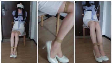 【凉叶子】绑上之后就确定绝对无法挣脱的皮带+金属手铐束缚 - 困在屏幕里的挣扎