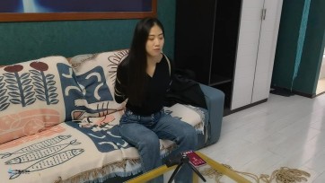 【JS】【流星客】黑衣女孩的后手观音紧缚放置