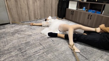 【雨辰工作室】大字捆绑 憋尿+TK调J 白丝 白裙 捆绑 TK 羞辱 憋尿 挣扎 求饶