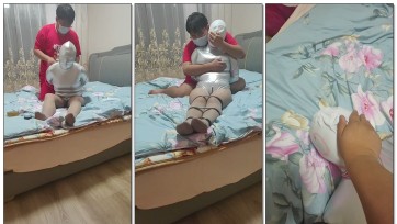 【旺仔原创】泳帽口球窒x玩弄，短暂晕厥（上）