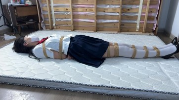 【集梦】由香 千金小姐 水手制服 白色半透明大腿袜 细跟黑色高跟鞋