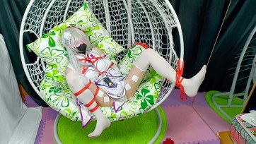 【时生】艾米利亚cos，严密捆绑，挣脱不能，郊狼电击