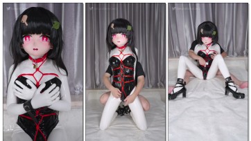 【刻猫猫不是色猫猫】【伪娘男娘/kigurumi/兔女郎/白胶衣/贞操锁】