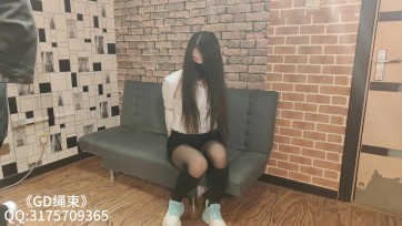 【GD工作室】新来的模特 从事主播 可儿 身材真的很好 头发很长 欧式直臂+黑丝+挠痒
