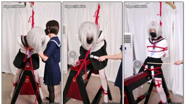 【惩戒学园】木马调教 伪娘 黑丝JK 白丝JK 竖屏作品 鞭打 强制高巢 木马放置 伪百合