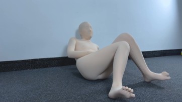 【无脑鱼工作室】她穿上新的全包紧身衣爬到我身上