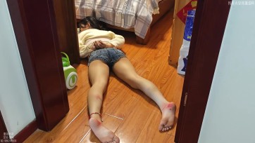【墨色】【剧情】独居少女的悲惨遇难2 数据线捆绑 昏迷拖行