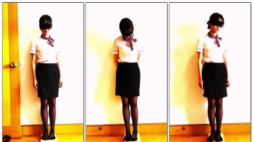 【缚予】调教之超长时间军姿罚站 小m皮皮被要求穿上黑丝职业装，罚站军姿站在木制菜板上站整整五个小时 被主人发现姿势不对还要严厉呵斥警...