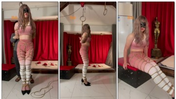 【路由紧缚】五花大绑 美体绳艺+股绳吊