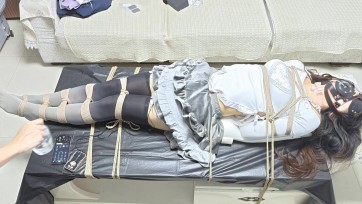 【一颗露露子】灰丝短裙超严厉驷马脱缚挑战，超绝电击感官封闭极限驷马，挑战失败有榨汁龟责惩罚