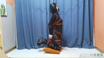 【一只萌熊】不敢乱动的电击钢构自缚（带文字教程）